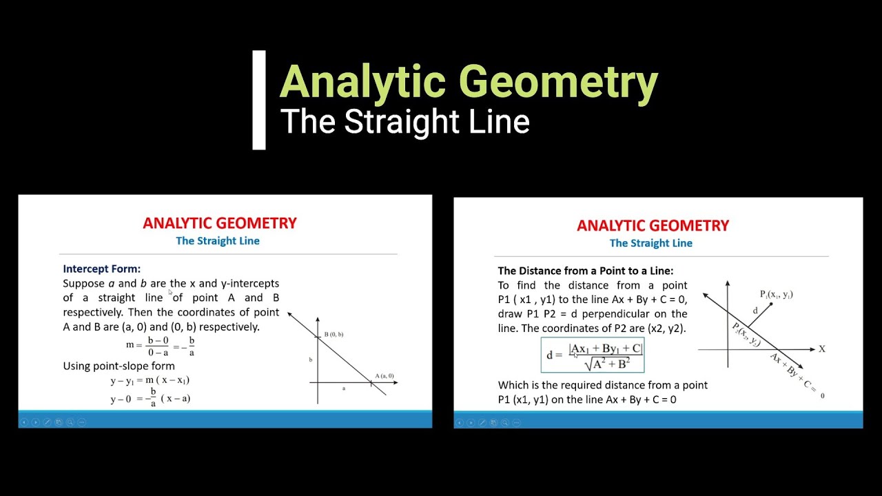 Analytic Geometry: The Straight Line (Part 2)