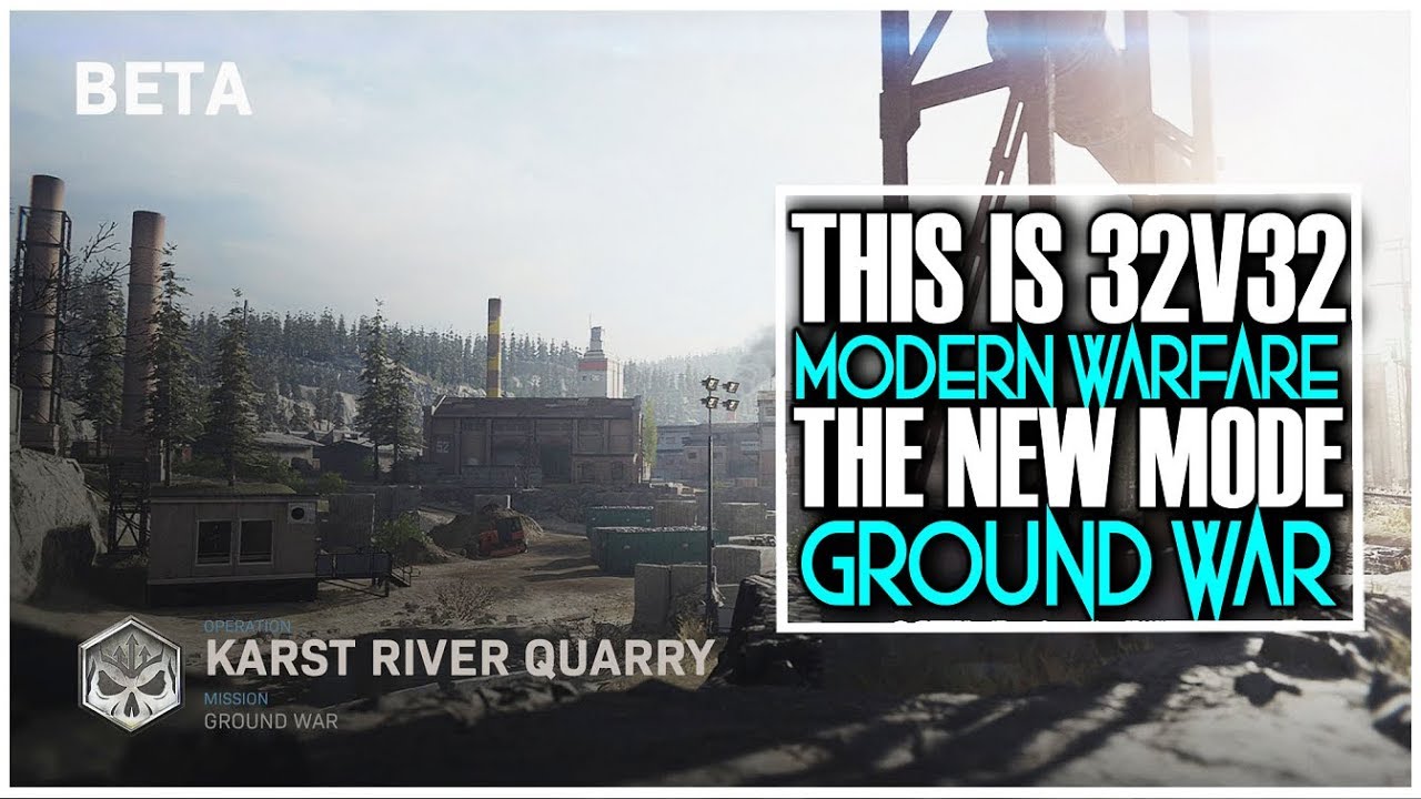 MODERN WARFARE 64 PLAYERS GROUND WAR MODE IS A BATTLEFIELD KILLER 32v32