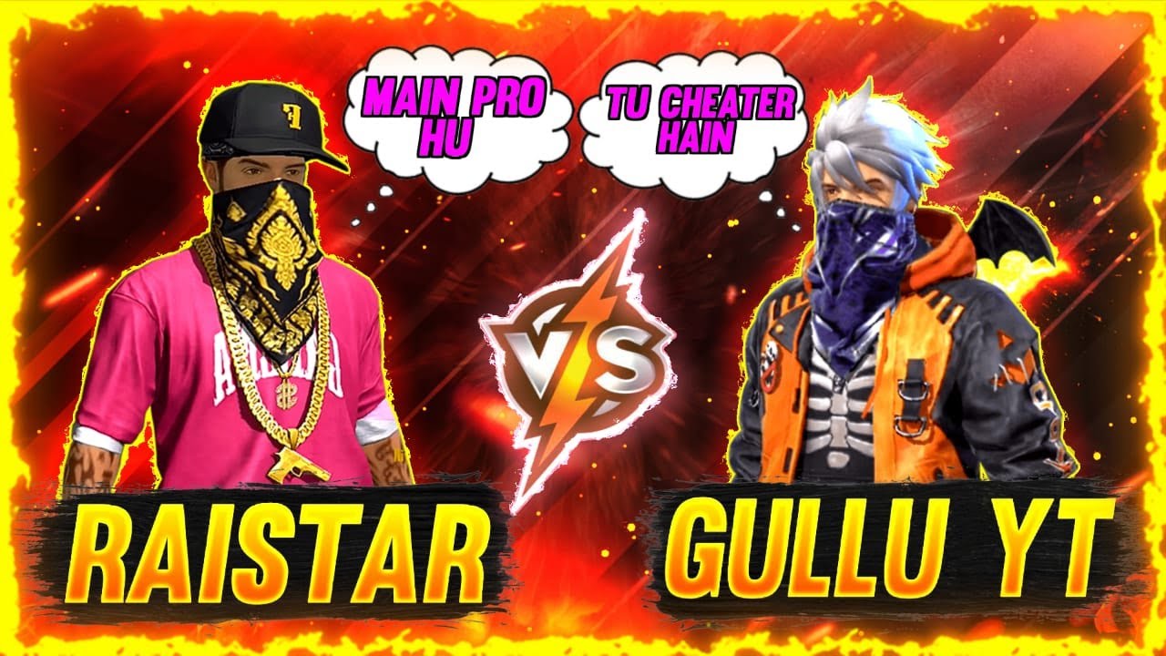 Raistar VS Gullu YT | One Tap Auto Headshot Challenged🔥  OP LEVEL GAME PLAY