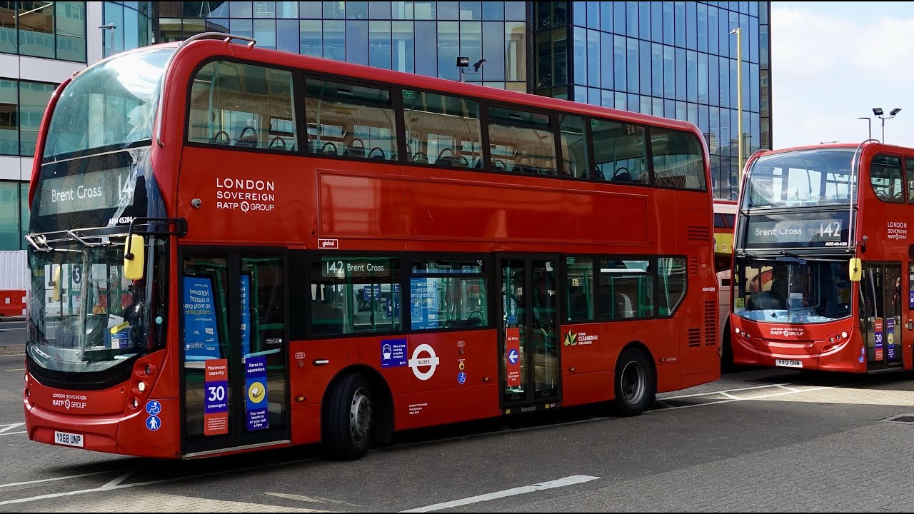 London Bus Route 142 - Watford Junction to Edgware - Subtitles - Peter F!
