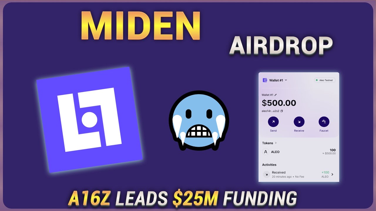 Miden Airdrop | $25M in Funding!!