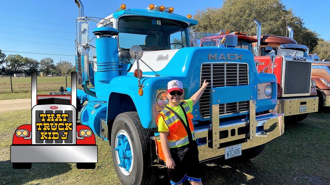 Vintage Trucks of Florida Winter Nationals Semi Truck show. Antique Truck Club of America