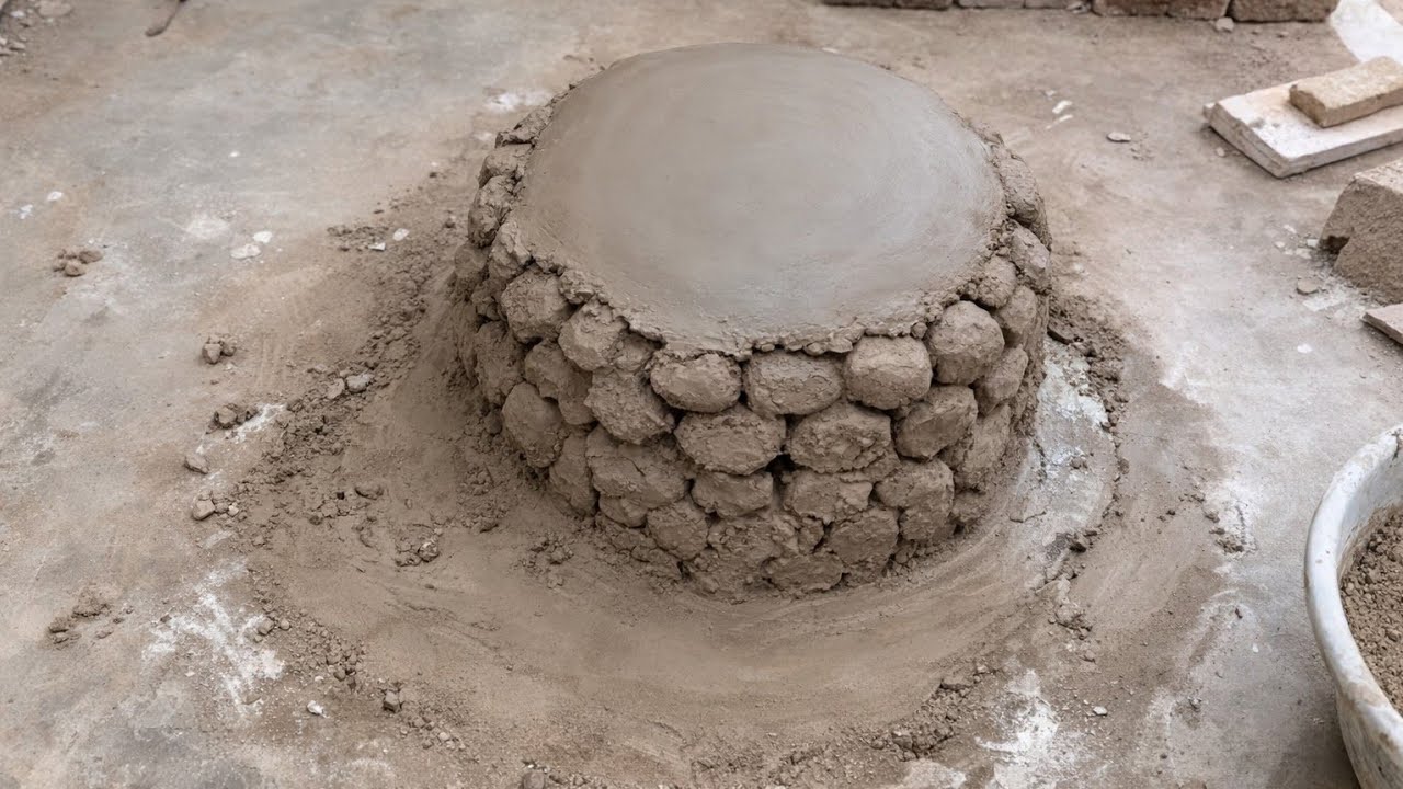 Making a Beautiful Flower Pots for Grading with Help Of some Cement And Sand