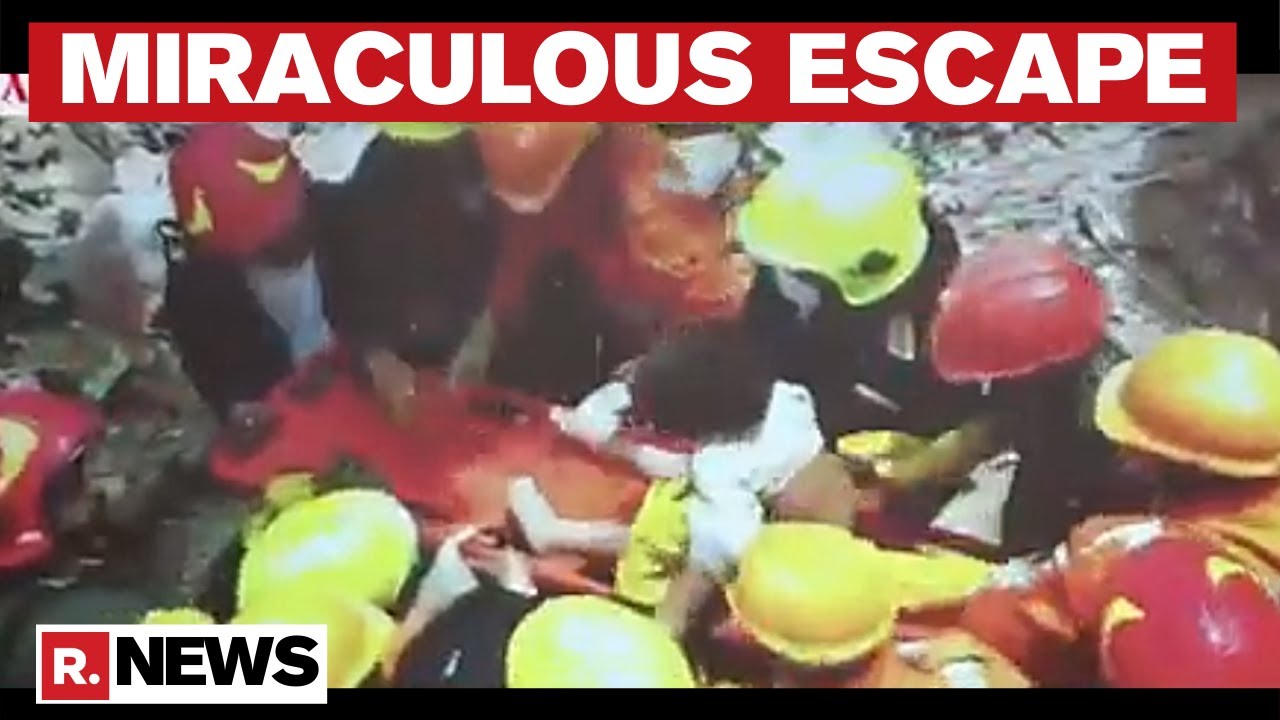 Raigad Building Collapse: NDRF Rescue 4-Year Old Child Trapped Under Debris For 16 Hours
