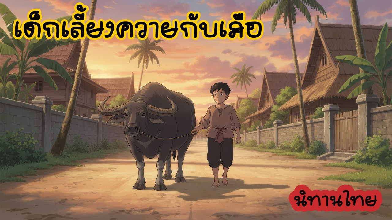 นิทานไทยสอนใจ | เด็กเลี้ยงควายกับเสือ | นิทานก่อนนอน EP.1