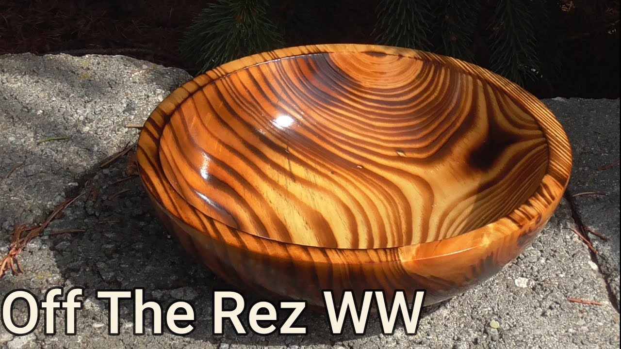 Woodturning - A Tiger Bowl