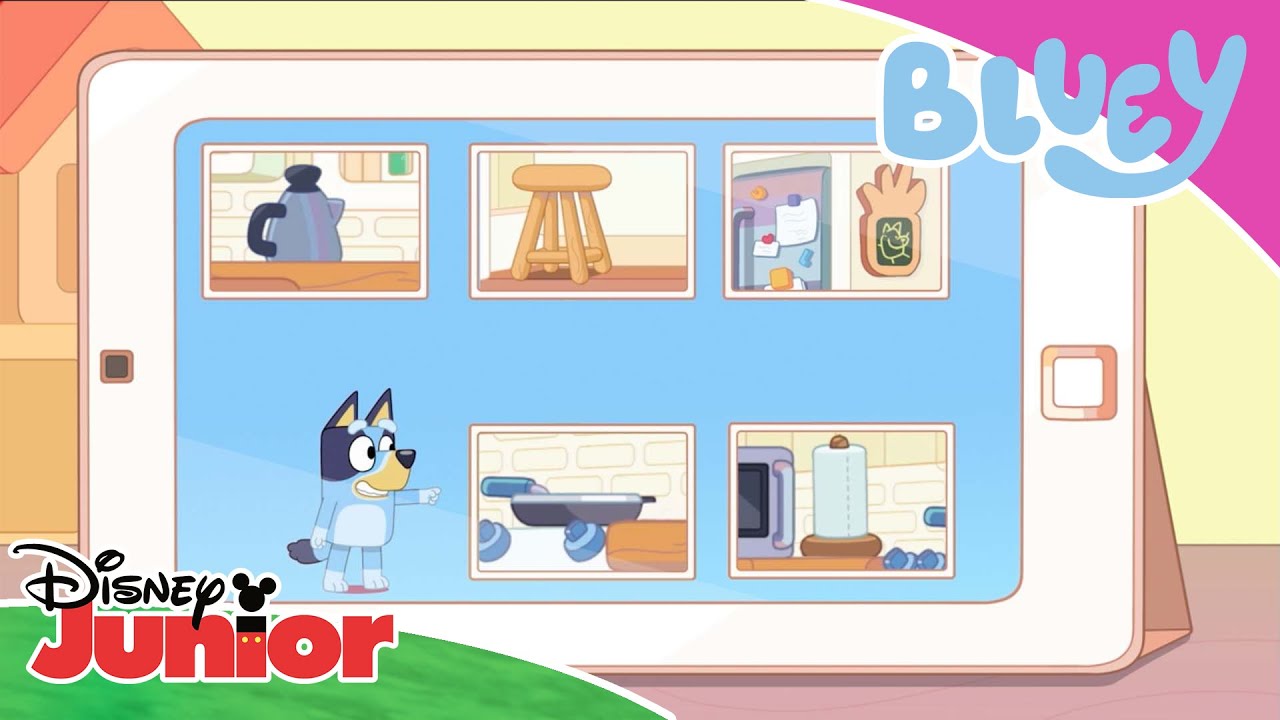 💙 SPIL: Byg klodser med Bluey og Bingo | Disney Junior Danmark