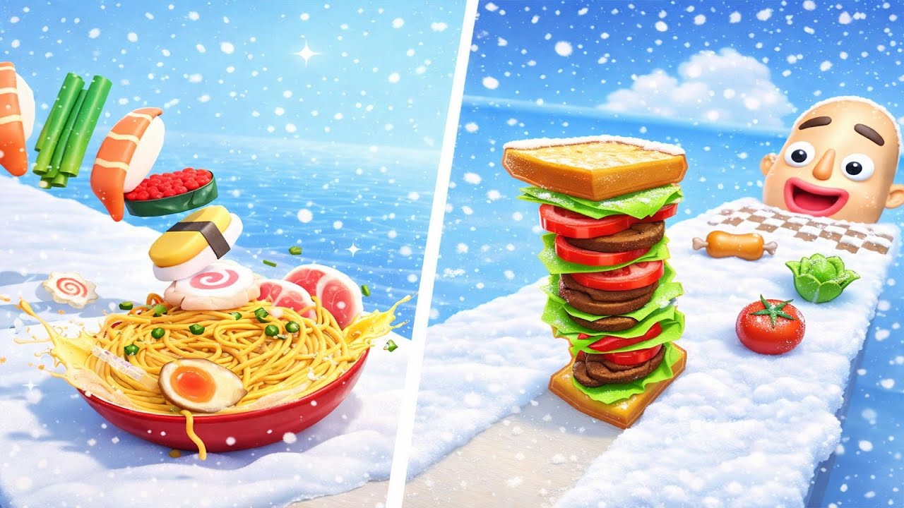 Sandwich Runner 🆚 Noodle Run 🧿🌺🌈Walkthrough Android IOS 2025 New Update Gameplay 77785