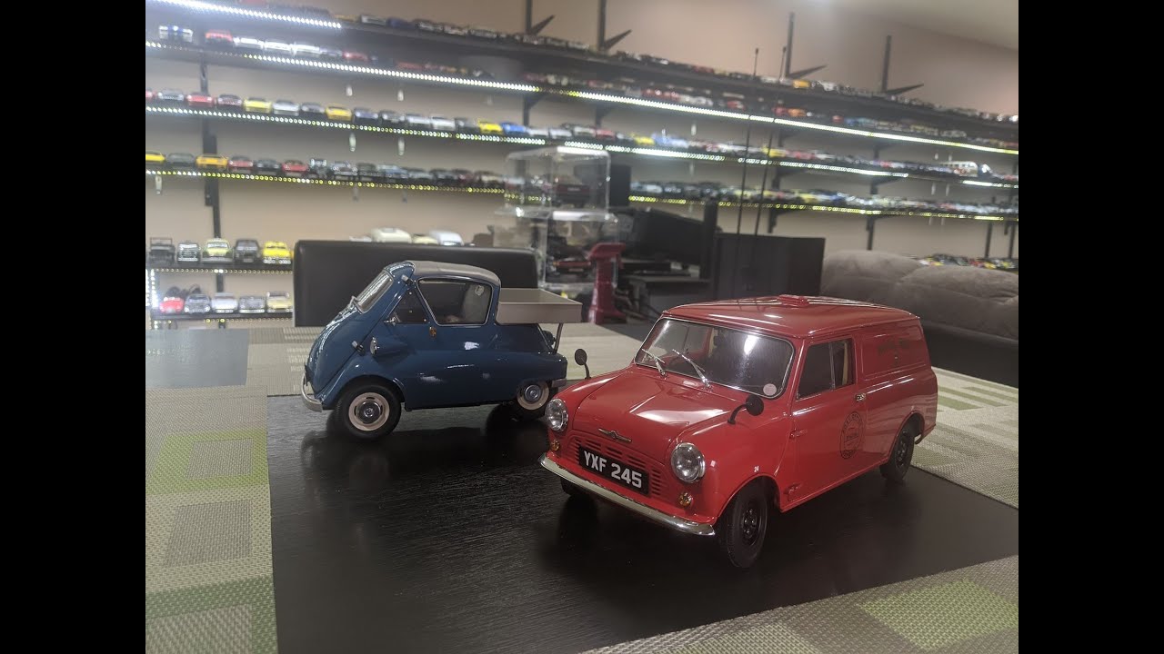 1:18 Diecast Review Unboxing 1:12's BMW Isetta and Morris Mini Van