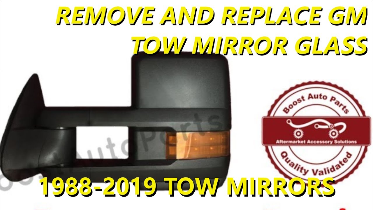 Remove or Replace Tow Mirror Glass Silverado or Sierra 1988 - 2019 GM Trucks SUV's