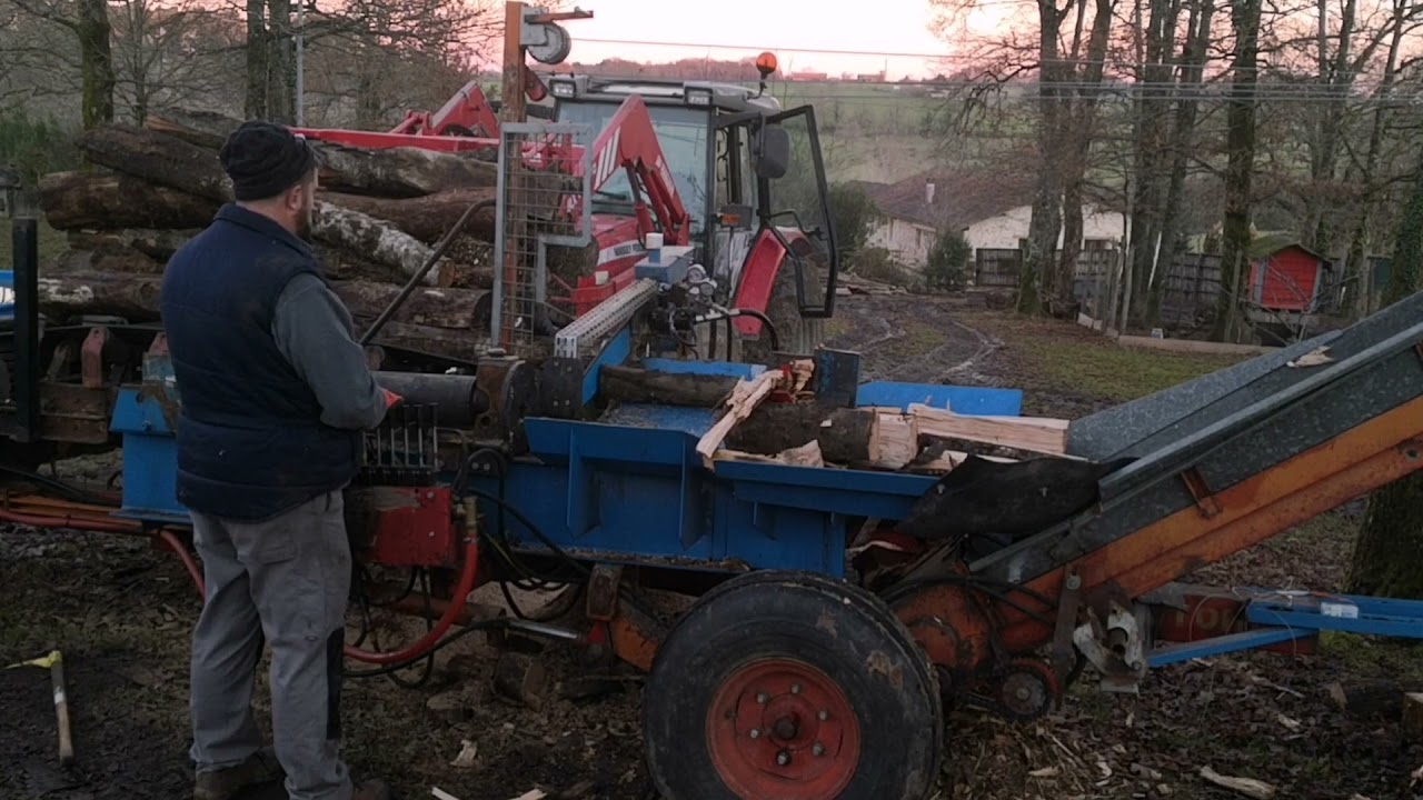 combiné fendeur bois artisanal fabriquer avec 90 % de récupération