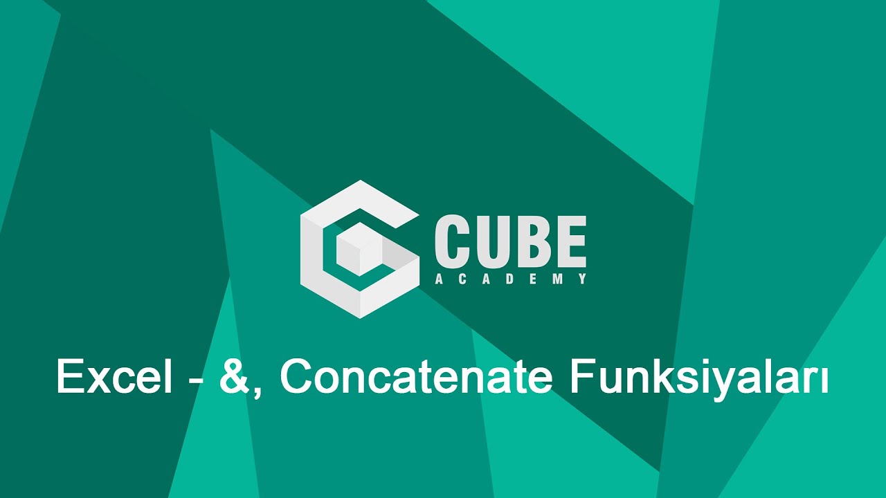 Excel - &, Concatenate Funksiyaları