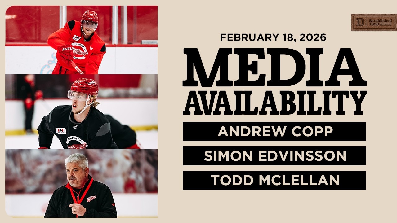 Andrew Copp, Simon Edvinsson, Todd McLellan Practice Media | Feb. 18, 2026