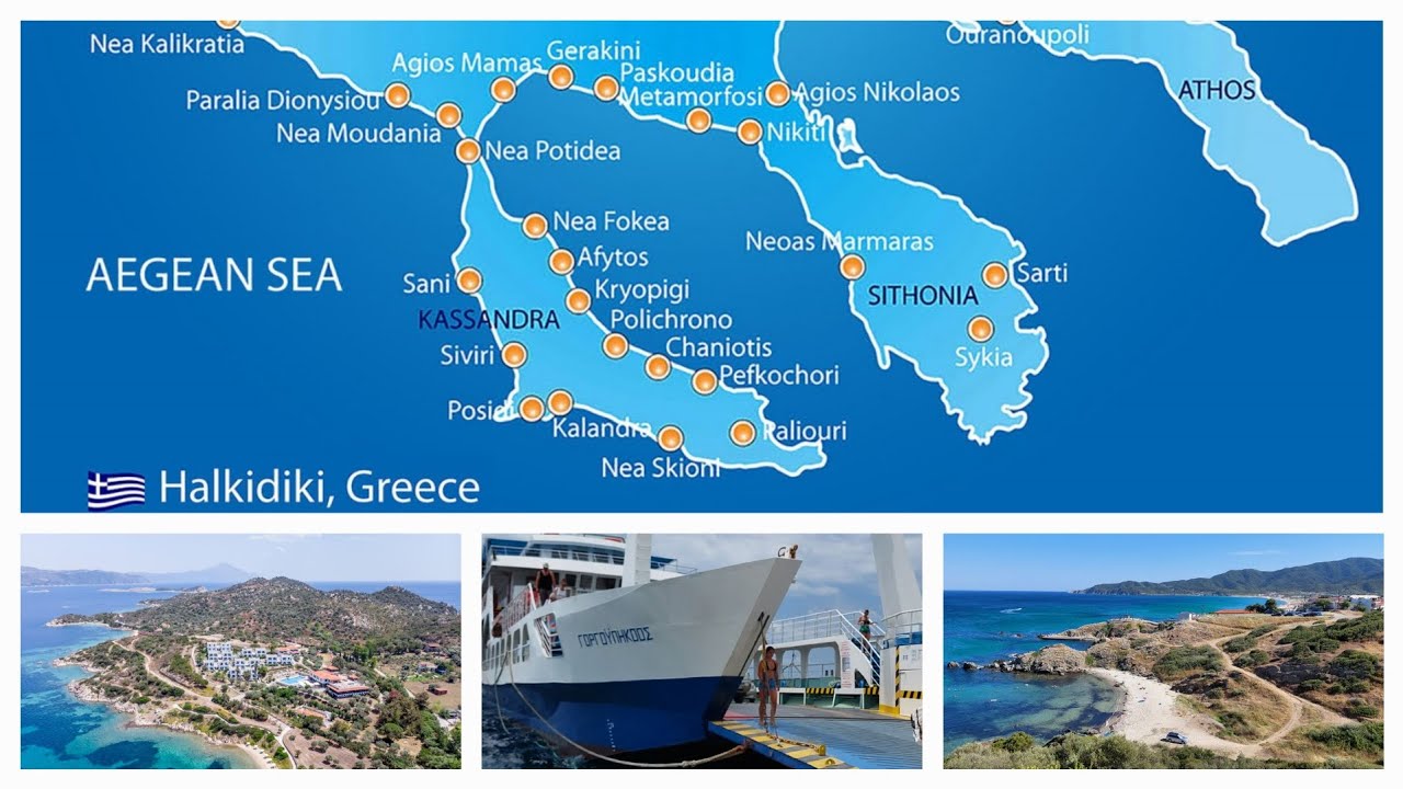 Grecia din nou|HALKIDIKI|Kassandra|Sithonia|Athos |Insula Ammouliani❤️Greek music