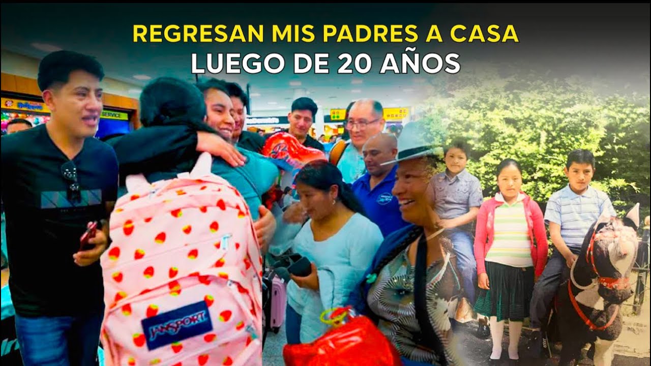 3 HIJOS PORFIN VEN A SUS PADRES DESPUÉS DE 20 AÑOS, MUCHAS LÁGRIMAS Y ALEGRÍA  I GEOLEMA