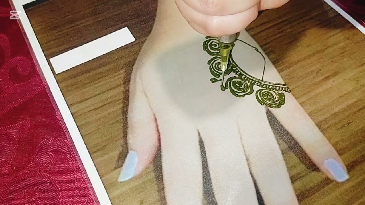 نقش حناء ساهل للمبتدئات