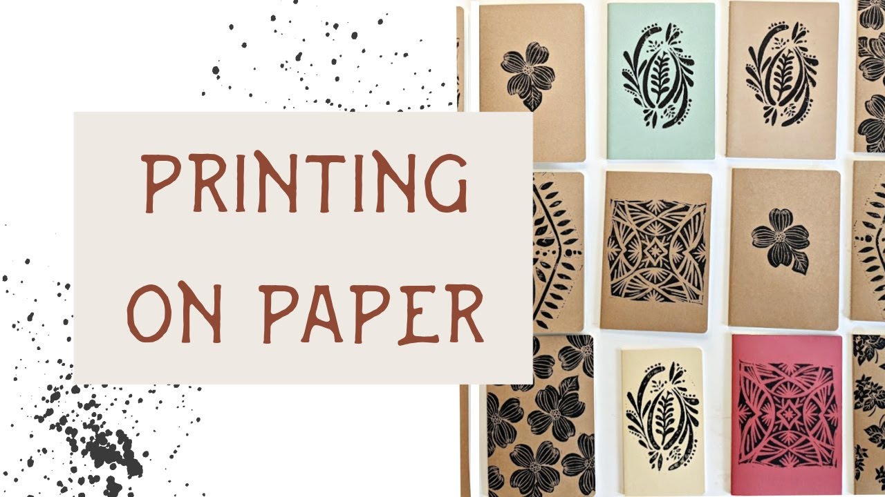 Basic Block Printing on Paper {Tutorial]