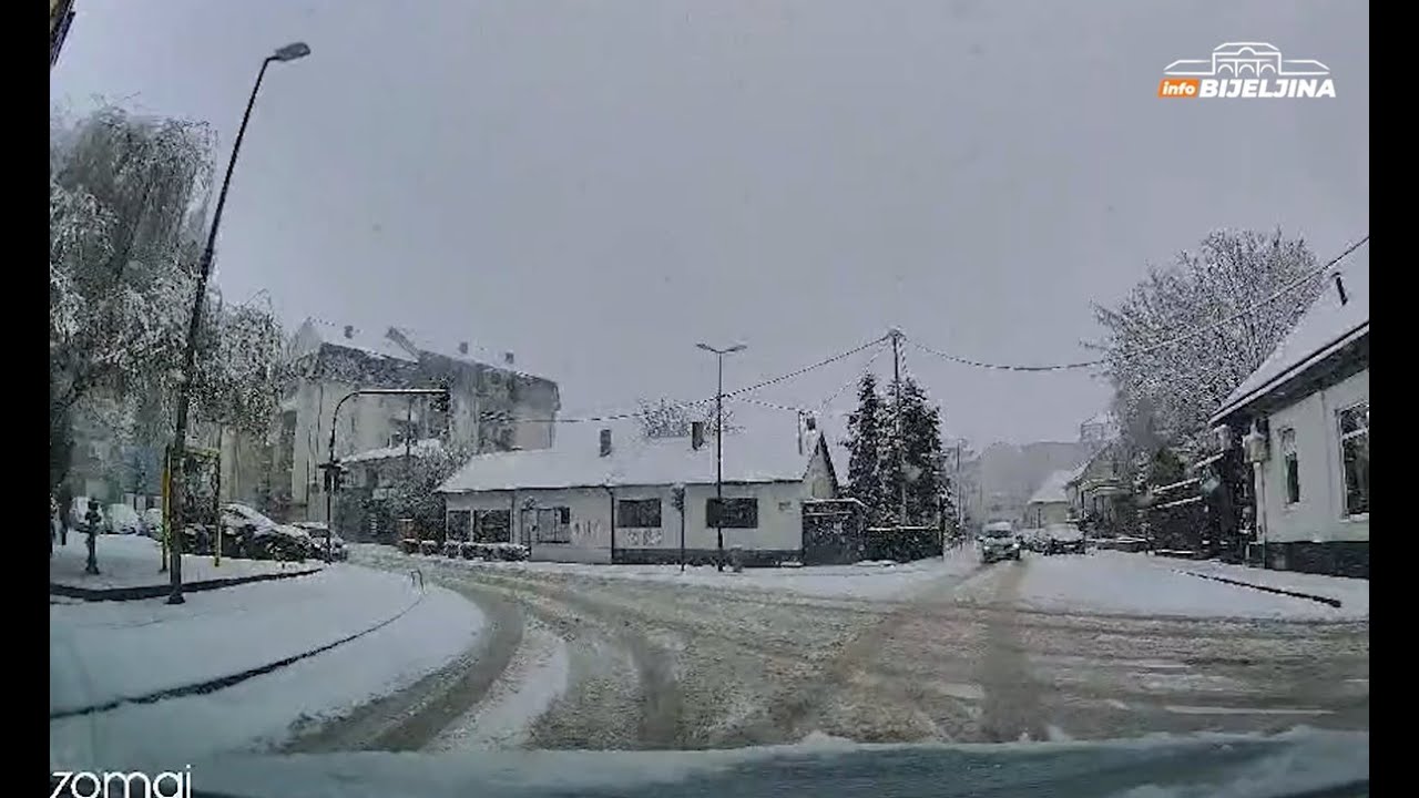 Kako su izgledale bijeljinske ulice pod snijegom (4.1.2026.)