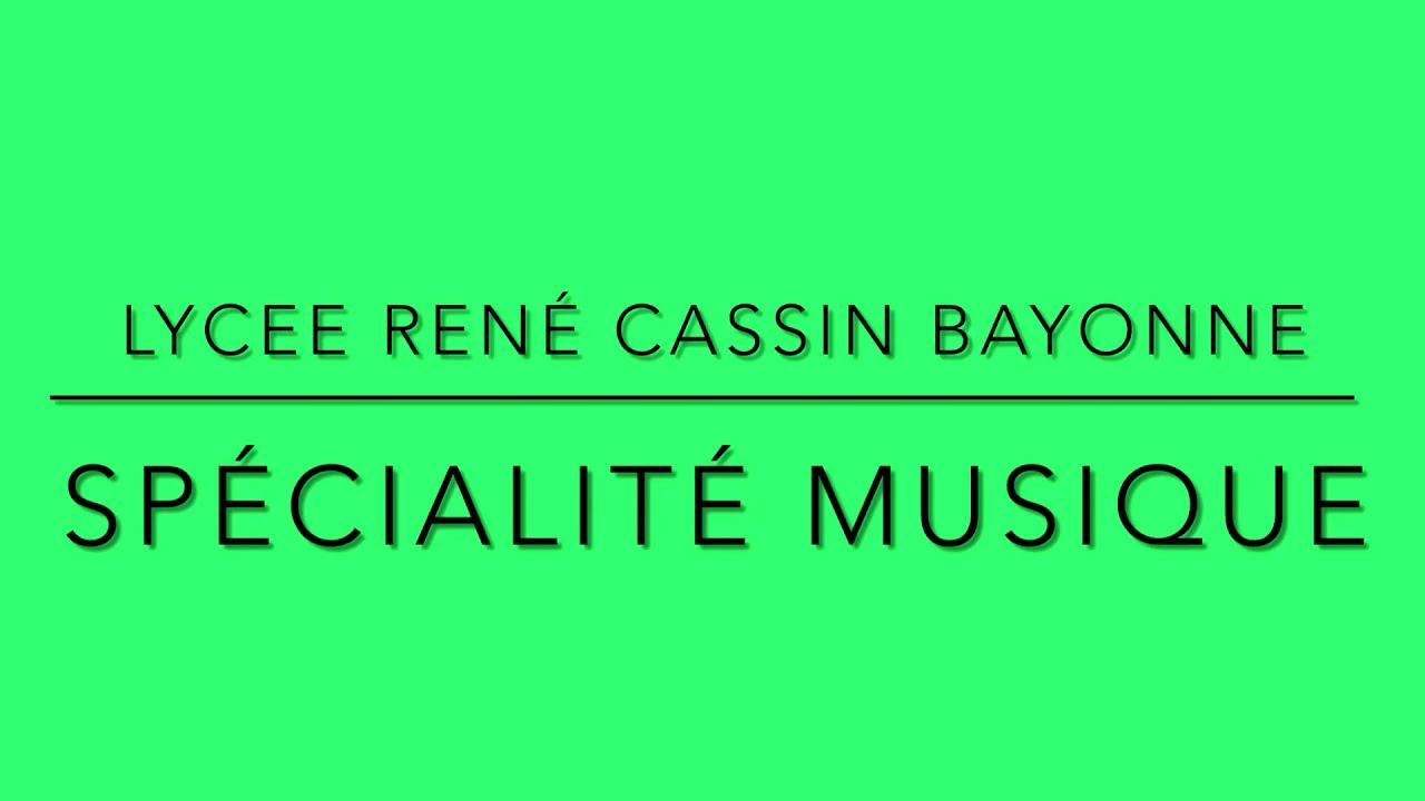 Présentation Spécialité Musique