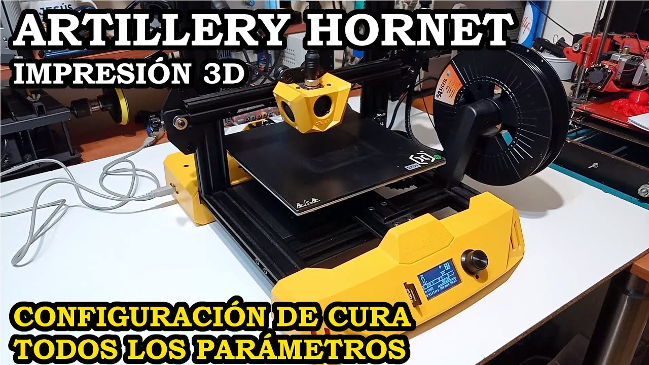 Artillery Hornet. Impresión 3D. Configuración de Cura. Todos los Parámetros. 383