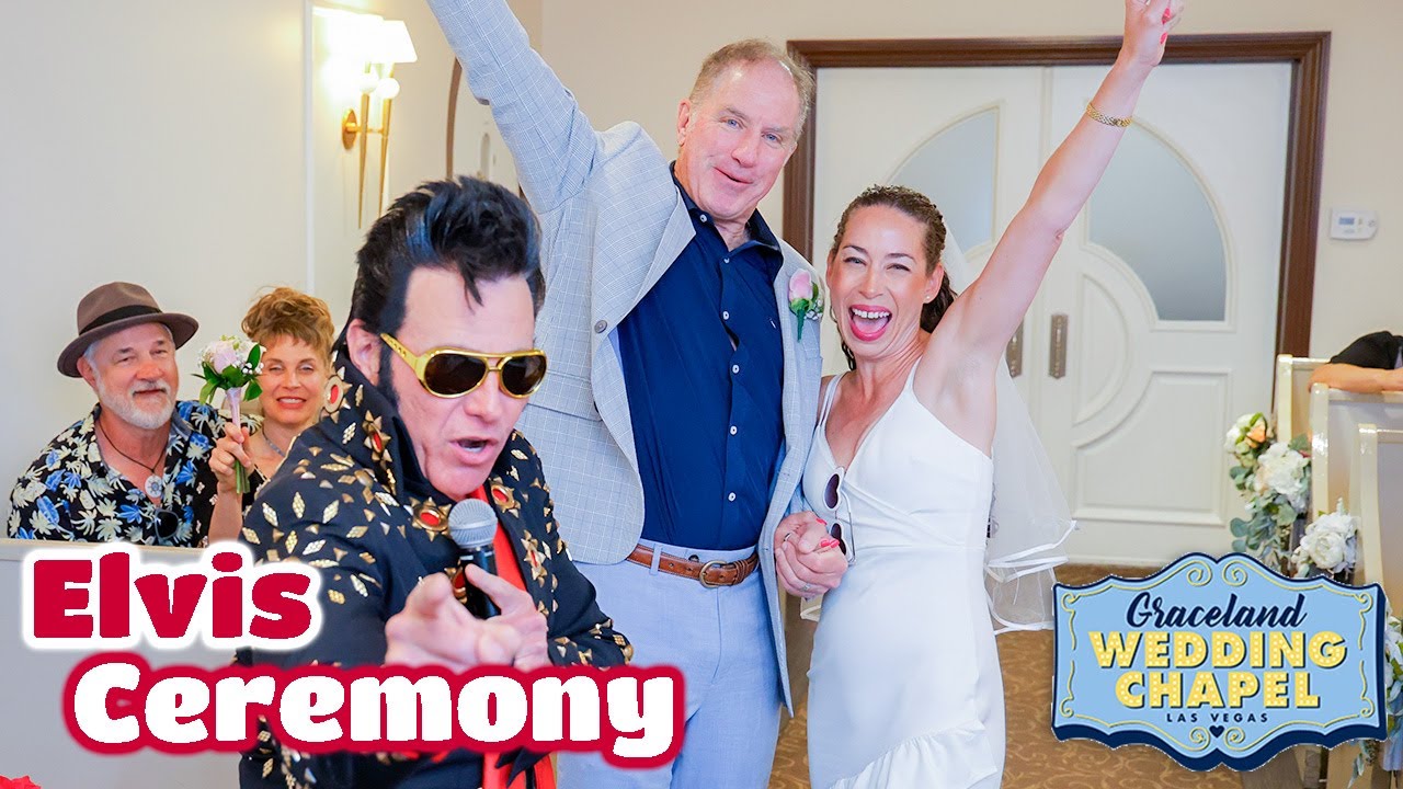 Michelle & Eddie's Elvis Ceremony in Las Vegas | Graceland Chapel