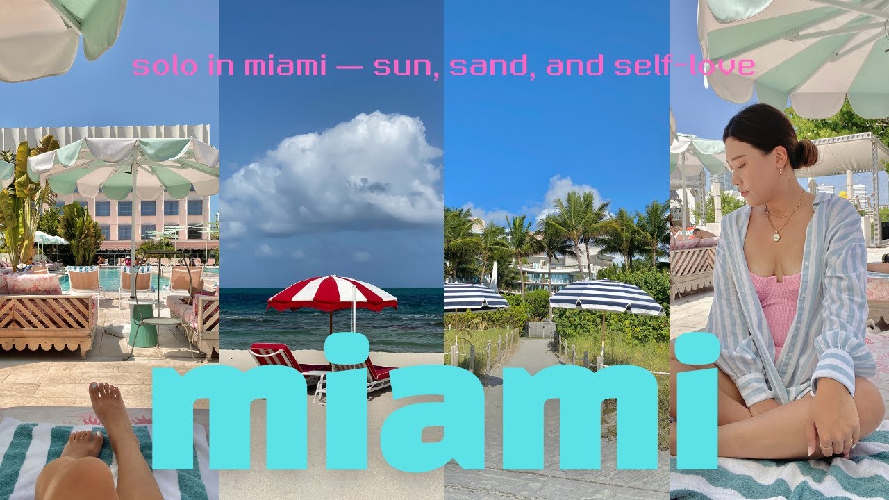 Miami, just me and the sea, 🐚 🏖️ 마이애미 혼자 여행하기,!
