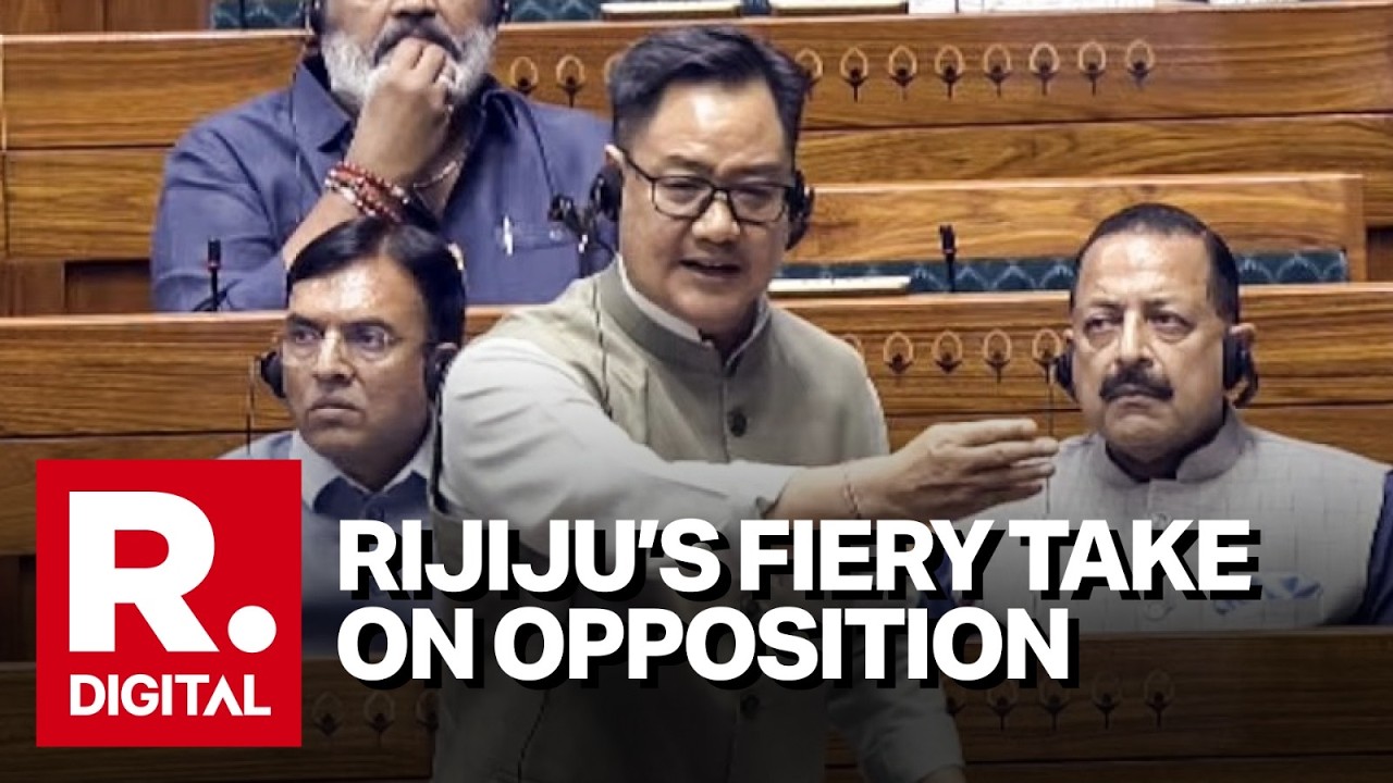 Kiren Rijiju's Urges Opposition to Discuss Anti Paper Leak Bill in Parliament