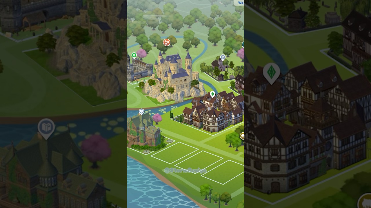 Fantasy Save File! Demolishing Everything In The Sims 4! #sims4 #ad