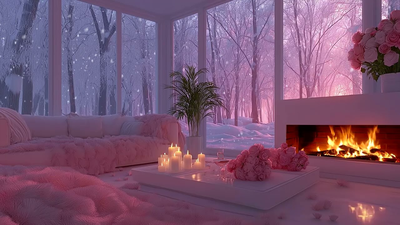 🔥🎼 Soothing Piano Lounge with Fireplace Sounds & Relaxing Soft Piano Music for Focus & Calm Vibes