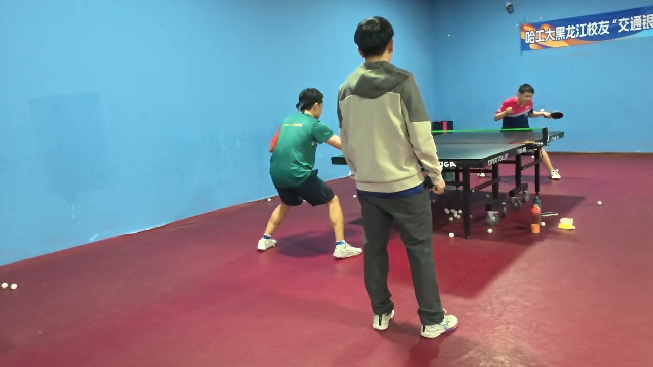 多球练习和王梓赫