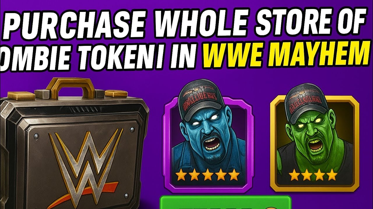 Purchasing full zombie store in Wwe mayhem  😱 | wwe mayem game