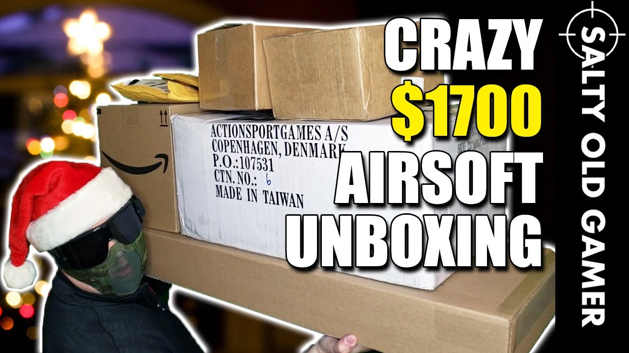 Crazy $1700 Xmas Airsoft Unboxing! | SaltyOldGamer Airsoft Special