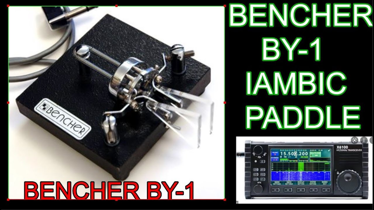 BENCHER BY-1 Iambic Morse Paddle CW Key- Ham Radio
