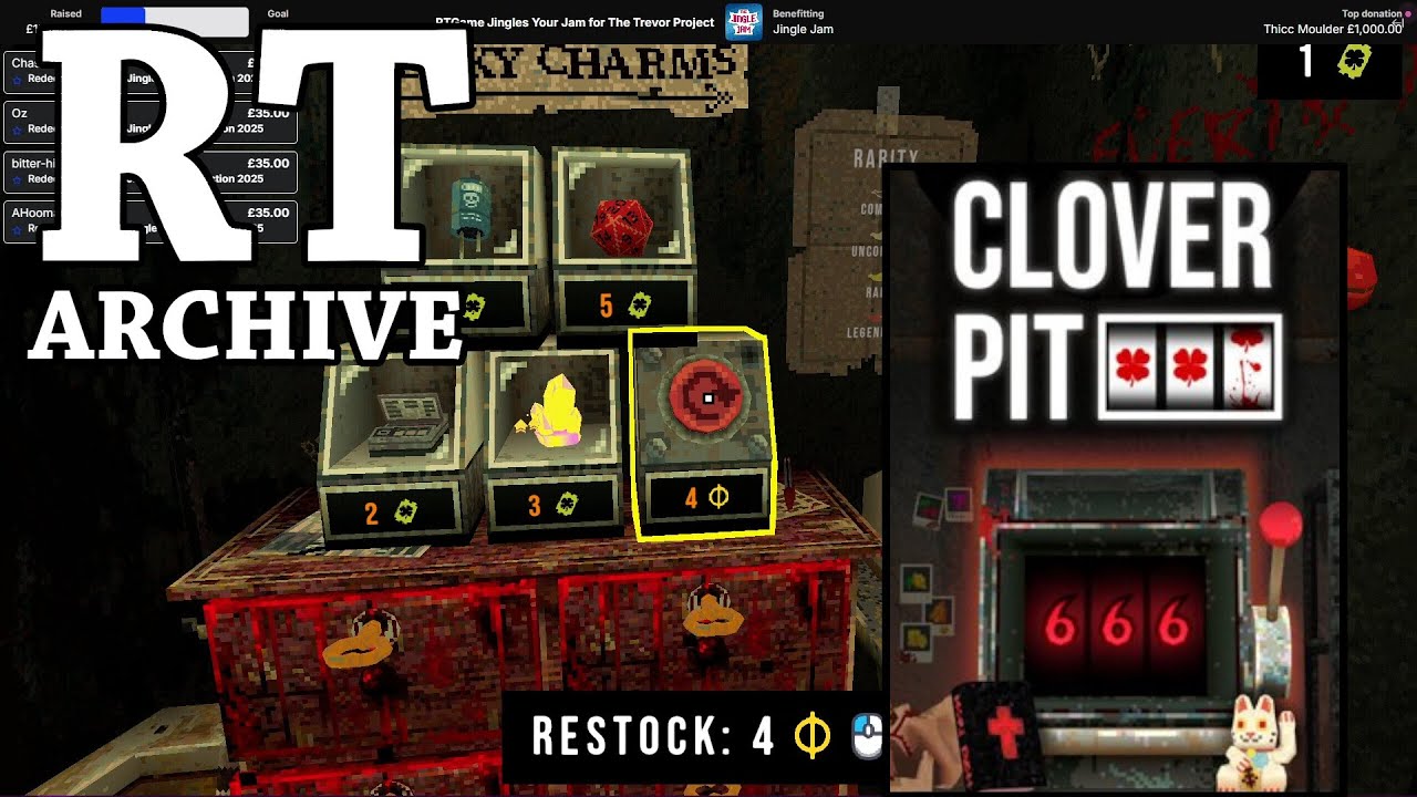 RTGame Streams: Breaking CloverPit for Charity