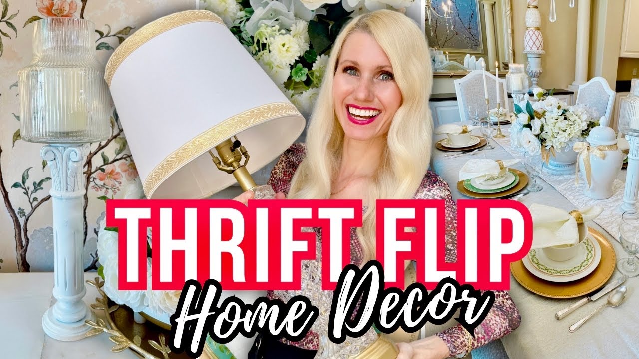 I *FLIPPED SHABBY* THRIFTED ITEMS Into STUNNING HOME DECOR On A TINY BUDGET!