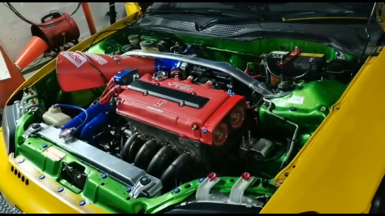 Honda civic eg6 b16a rechip dyno tune.. Mod list in description#eg6#b16a#vtec#honda