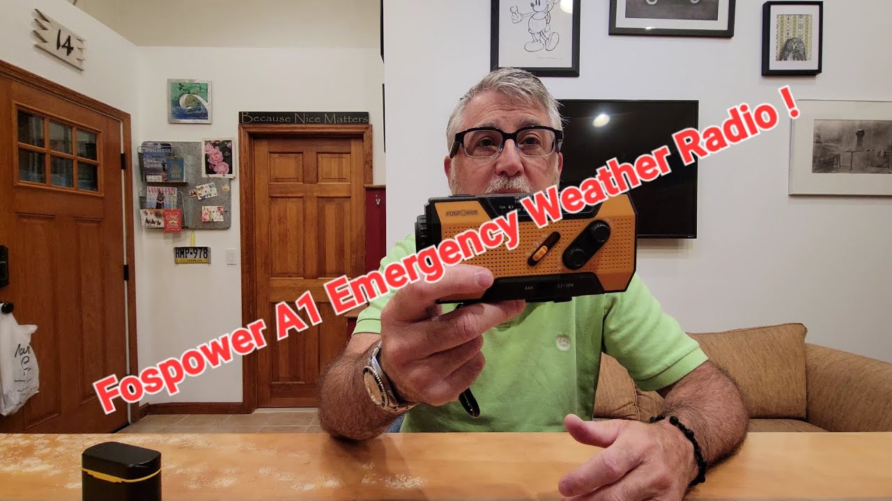 Fospower A1 Emergency Weather Radio Unboxing and Review