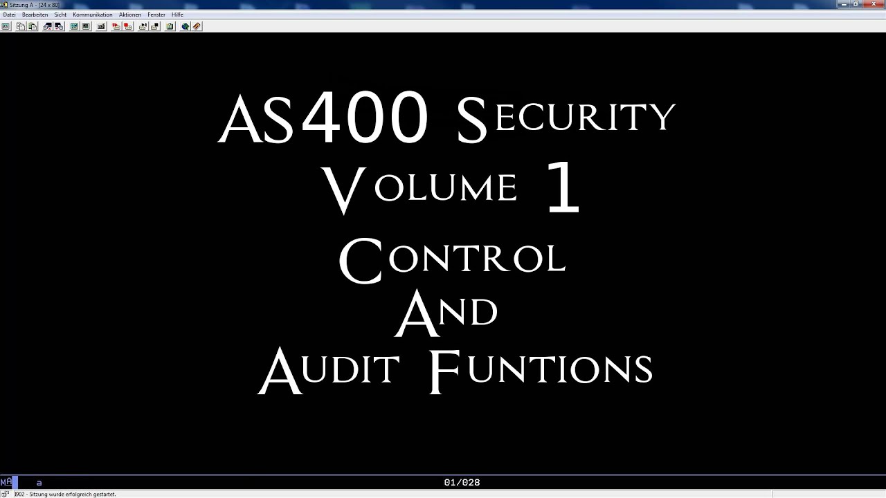 AS400 Security - Volume 1 Control and Audit Functions