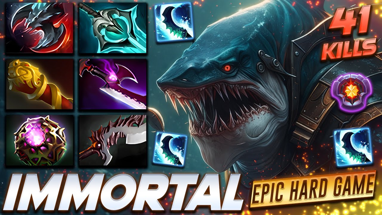 Slark Epic Hard Game 41 Frag - Dota 2 Pro Gameplay [Watch & Learn]