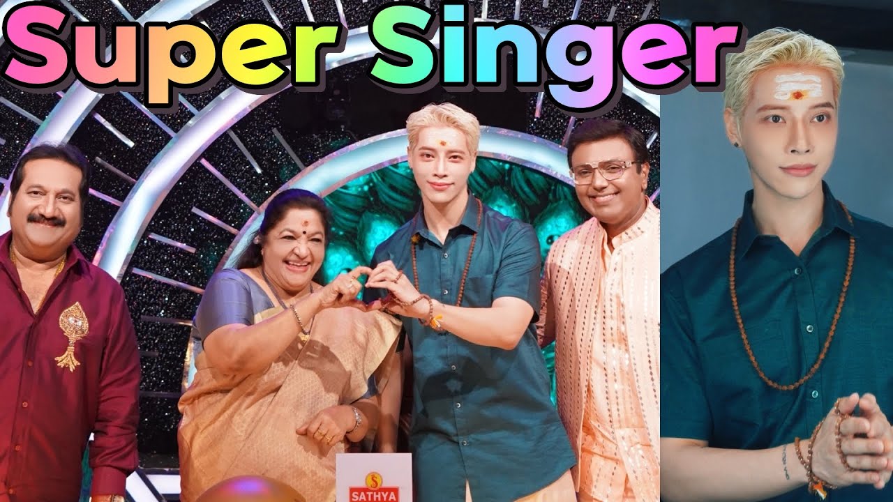 AOORA on Super Singer🇰🇷🇮🇳and had the best Chennai Thali🥗