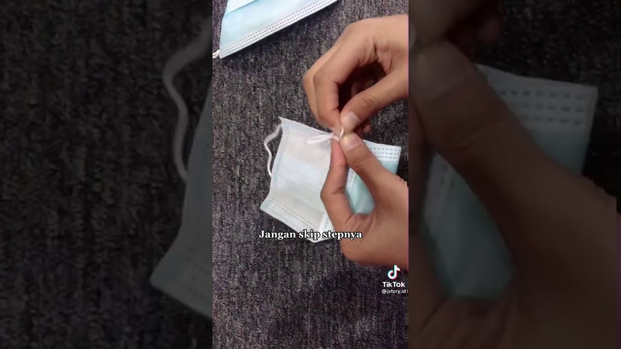 Membuat Masker Duckbill dari Masker Medis Biasa