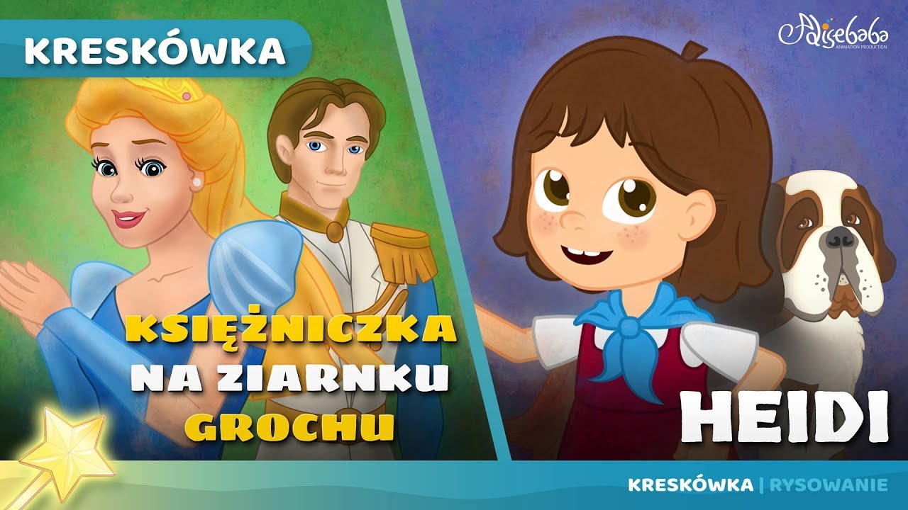 KSIĘŻNICZKA NA ZIARNKU GROCHU + HEIDI | Bajki po Polsku | Bajka i opowiadania na Dobranoc Kreskówka