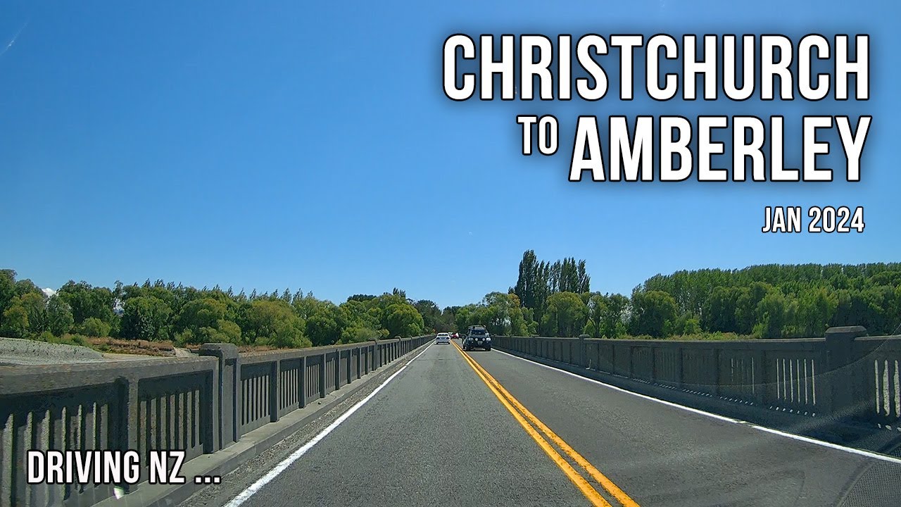 Driving New Zealand: Christchurch to Amberley | 4K