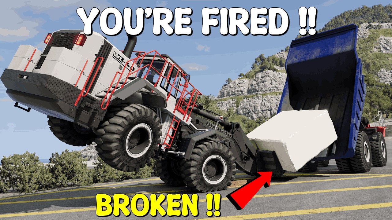 MARBLE TRANSPORT GONE WRONG!! [38 TONS HEAVY HAUL] | BeamNG.Drive 0.38 Cinematic