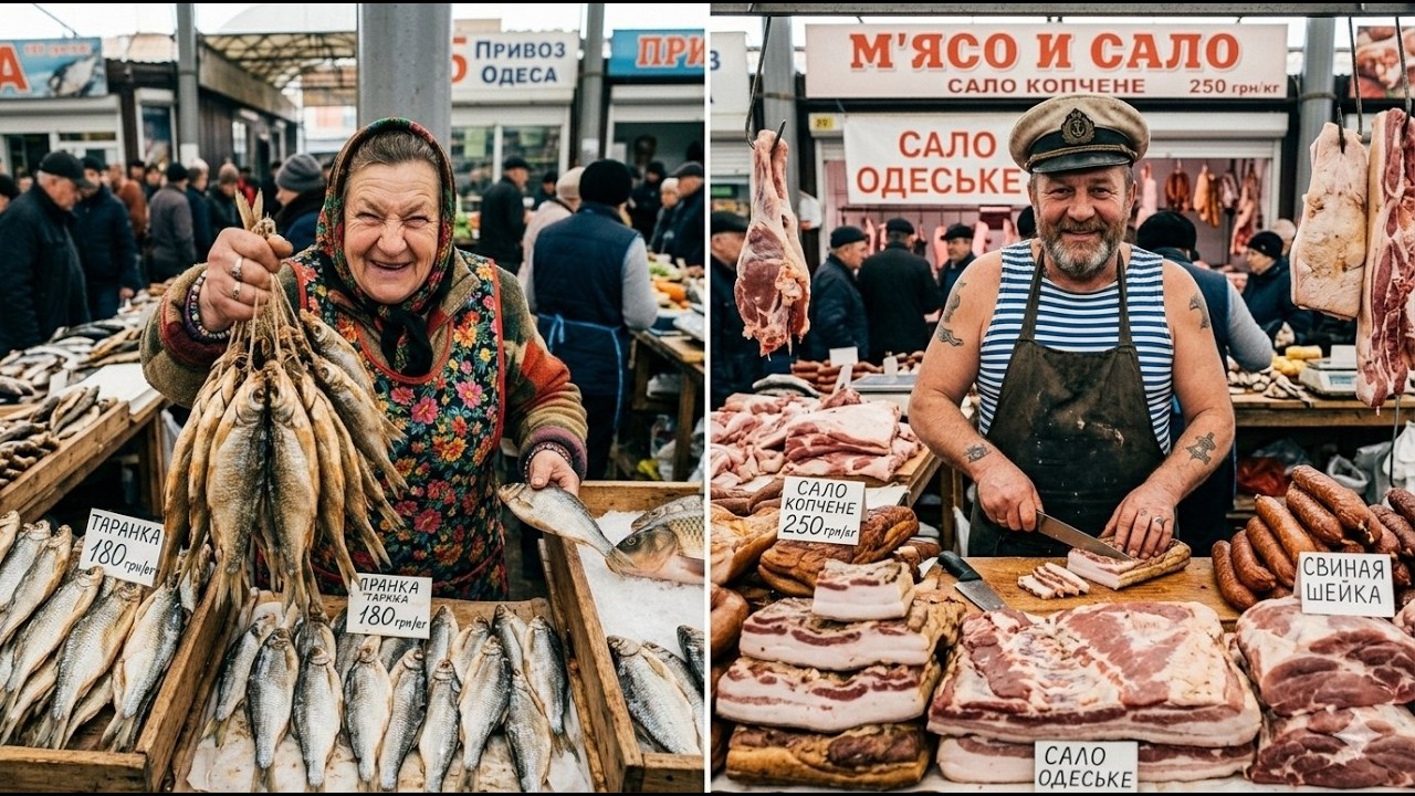 The Legendary PRIVIZ: The Soul of Odessa! Meat and Fish Prices 2026 🐟🥩Lipovan Baba Katya