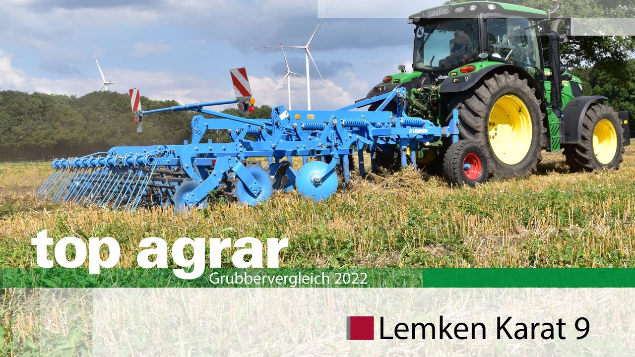 Sauberes Ergebnis - Lemken Karat 9/300U im top agrar Praxistest