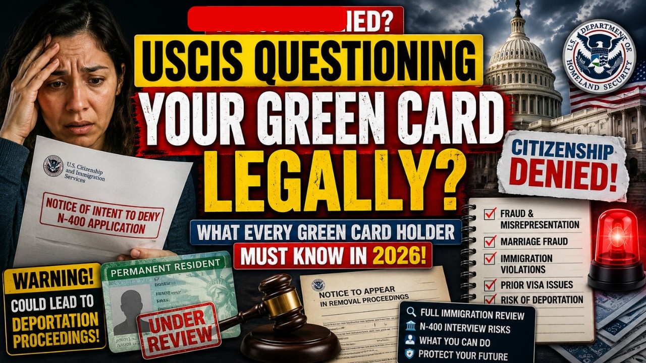 N-400 Denied? USCIS Says Your Green Card Was Never Valid | 2026 Immigration Warning