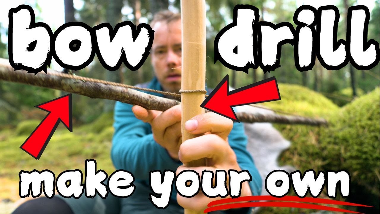 Bow drill how to make: bow drill material, wood type, fire drill