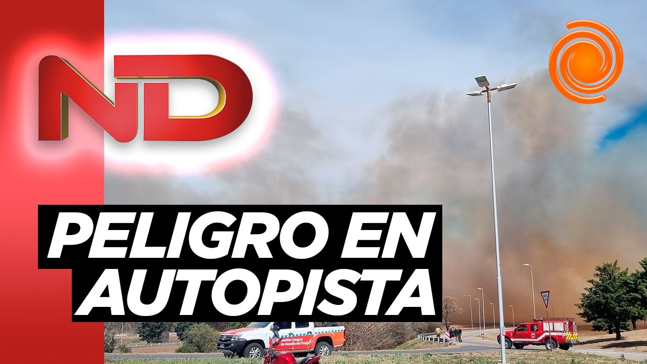 CORTE TOTAL en autopista Córdoba-Carlos Paz por un incendio en Malagueño