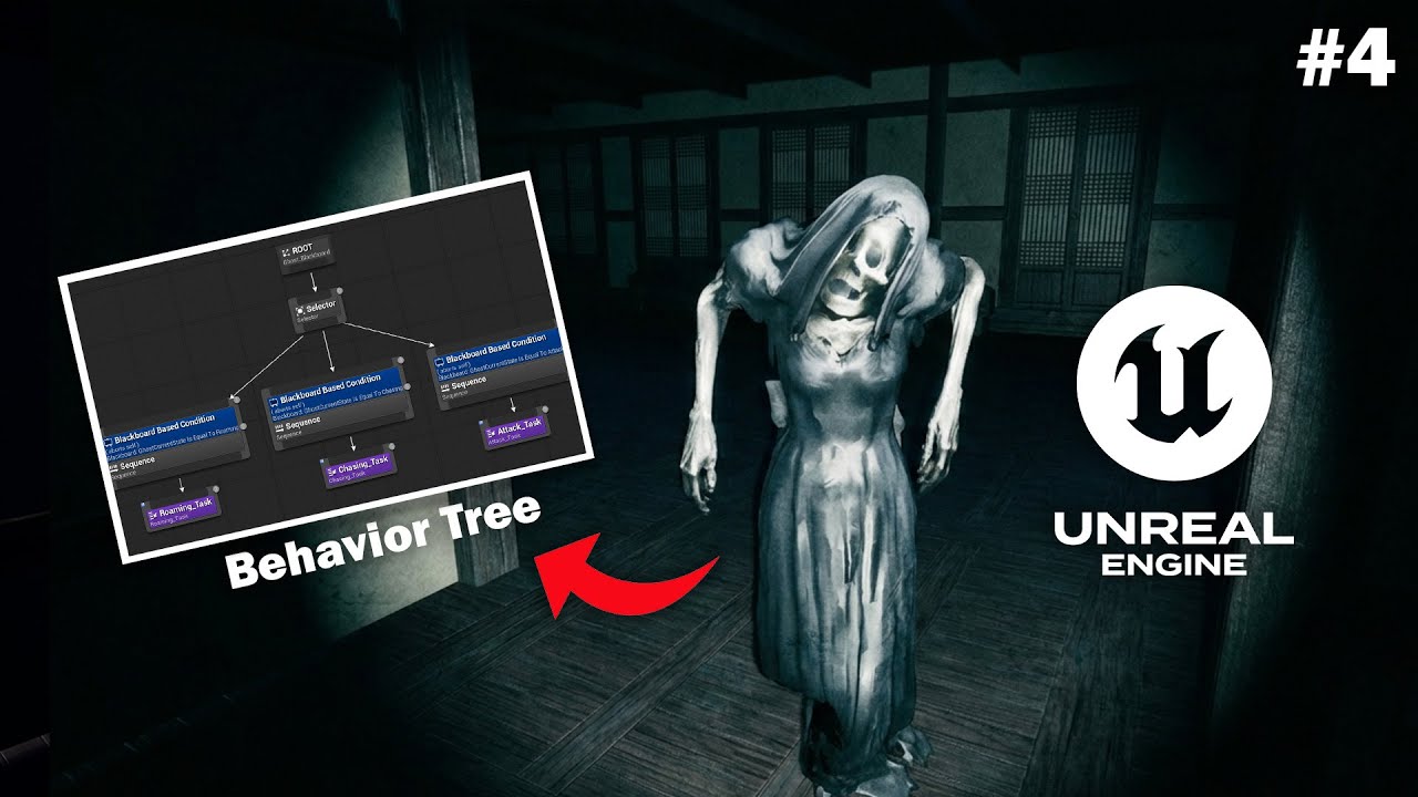 Дерево поведения для ИИ призраков в Unreal Engine 5 | Игра-квест в жанре хоррор - Часть 4 | Подхо...